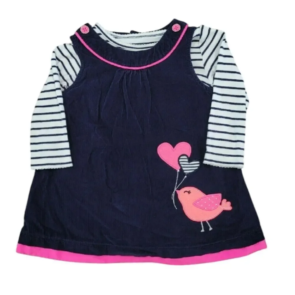 Navy corduroy 2pc jumper
